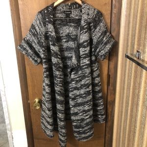 Lane Bryant 14/16 Open Front Long Cardigan Sweater Wool Blend